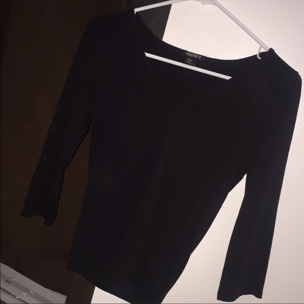 Black 3/4 sleeve top